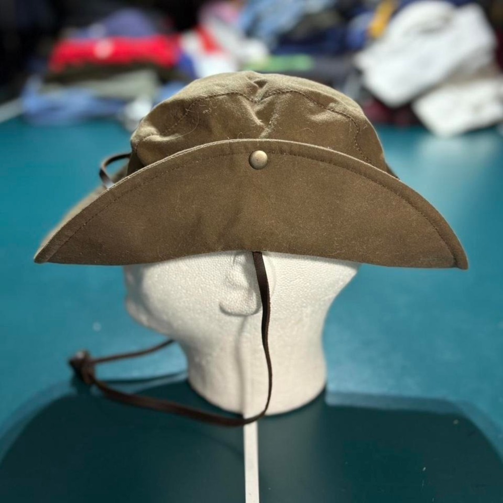 The Australian Outback Collection Oilskin Tin Cloth Waxed Bush Hat Safari Small - Picture 3 of 8